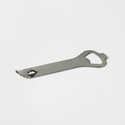 Can-bottle opener in stainless steel
