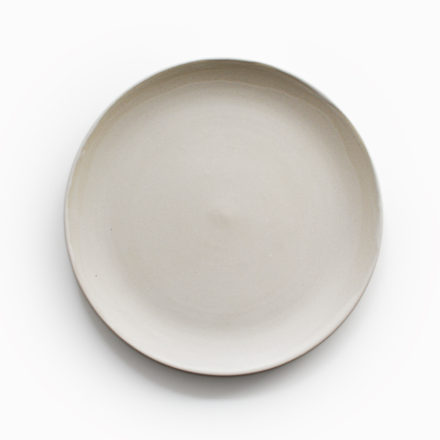 Stoneware Plate Round 26cm - pale grey green