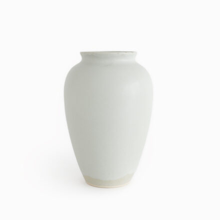Stoneware Flower Vase -medium grey h18
