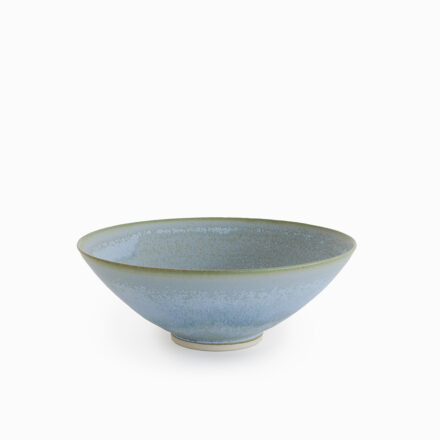 Stoneware Bowl -crystallized blue green φ18 x h6