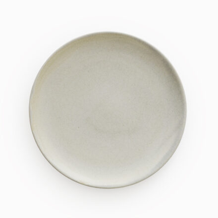 Stoneware Plate -matt grey green φ22 x h2.5